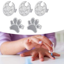 5x mini nail art color pallet set di tavolo da trucco in metallo ad anello