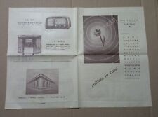 Dépliant Pieghevole INCAR (Milano Vercelli) Radio a valvole