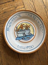 Piatto buon Ricordo Marechiaro Gallipoli cartoccio Seppie 1996 Presentazione