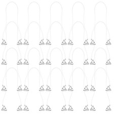  10 Pairs Cinghie Trasparenti