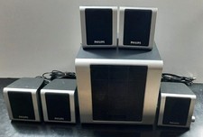 PHILIPS Altoparlanti multimediali 5.1 per PC, 80 Watt, Digital Bass Boost