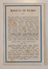 BANCO DI ROMA - Pieghevole con Mappa Rete Autotranviaria 1930