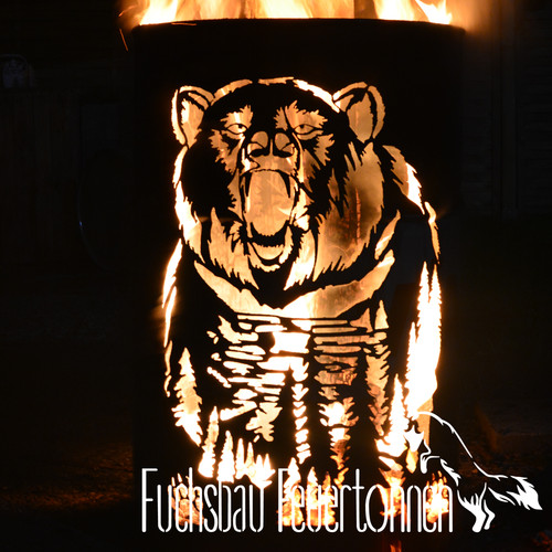 Bidone fuoco grizzly - bidone,