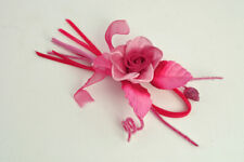 32244 Bomboniere Fiori Finti Rosa Fucsia Rametto Foglia Applicazioni Fai Da Te