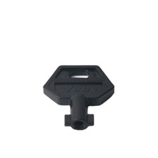 Chiave passante universale scanalata in plastica 15 pezzi nera