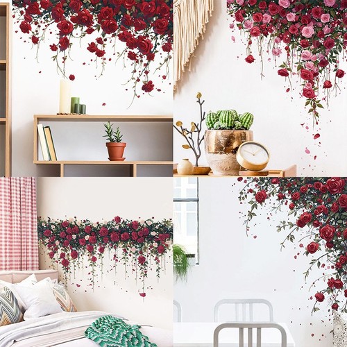 Adesivi murali vite fiori - , rosa