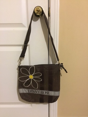 Borsa denny rose marrone tela - denny,
