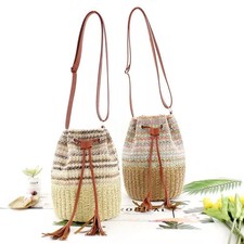Borsa secchiello paglia - borsa,