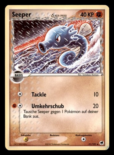 Carta pokémon seeper delta - pokémon,