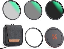 K&F Concept Kit Filtro Lente Magnetica 5 in 1 CPL+ND8+ND64+Anello Adattatore Magnetico