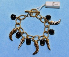 Just Cavalli Bracciale portafortuna donna con varie pietre e cornetti