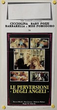 Rara locandina  LE PERVERSIONI DEGLI ANGELI, Cicciolina, Baby Pozzi, Barbarella.