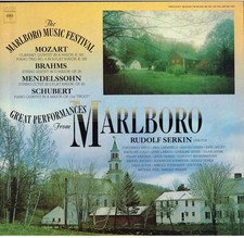 Great Performances From Marlboro Festival: Rudolf Serkin, Carmirelli, Arico.. LP