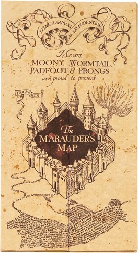 Harry potter erik mappa del - potter:,