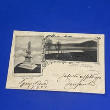 RICORDO AI NAUFRAGHI DEL LAGO DI VITO RONCIGLIONE LAGO DI VICO CARTOLINA PICCOLA