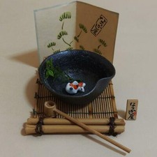 Set Tsukubai Pesce Rosso Giapponese da Interno Shigaraki Ware