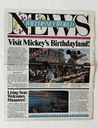 Giornale vintage 1988 walt - giornale,