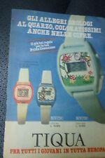 *ADVERTISING PUBBLICITA' OROLOGIO TIQUA - 1981