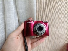 🔥RARA fotocamera compatta digitale Nikon CoolPix L23 10,1 MP ROSSA🔥SET COMPLETO FUNZIONANTE🔥