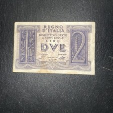 Vecchia Banconota 2 Lire