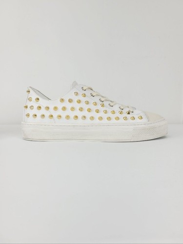 Gienchi sneakers borchie oro - sneakers,