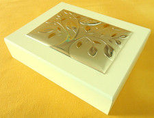 18 ANNI 18° COMPLEANNO COFANETTO cm24x19x6 L'ALBERO DELLA VITA ARGENTO cm18x13