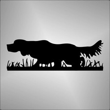 adesivo cane   setter inglese      sticker aufkleber pegatina auto moto casco 