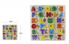 x Gioco Legno Lettere Alfabeto