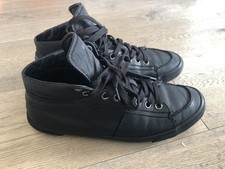 Sneakers Prada nere in pelle