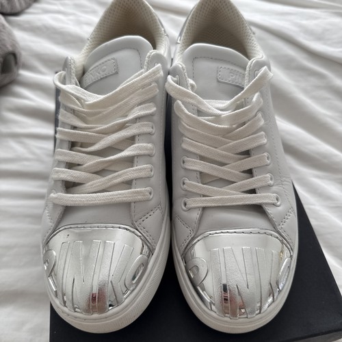 Sneakers pinko leather bianco - sneakers,