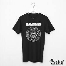 T-shirt Ramones (punk Johnny Joey Tommy Deedee musica rock bianco nero tshirt) 