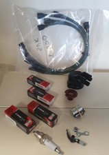 KIT MANUTENZIONE PER FIAT  600 EPOCA CON CALOTTA SPINTEROGENO  E CAVI CANDELA.