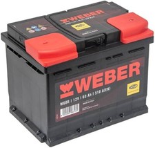 batteria auto 12v 52 ah WEBER