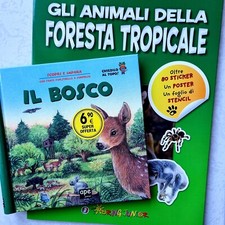 2 Libri Bambini - Gli Animali della Foresta Tropicale-+IL Bosco - Touring Junior