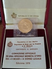 San Marino 5 Scudi 1979 Oro