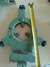 Lunetta fissa per tornio metalli 110 mm, centro 150 mm, ghisa, 3 punte regolabil