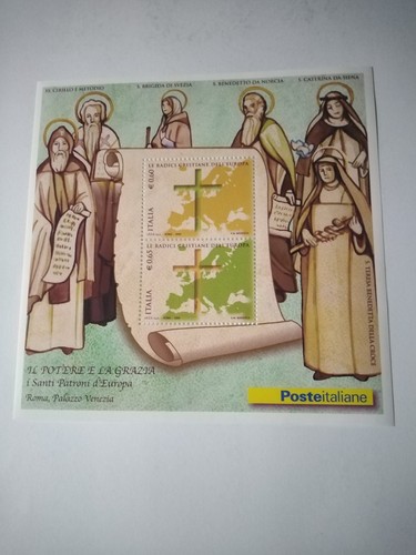 Italia foglietto santi - italia:foglietto"i,