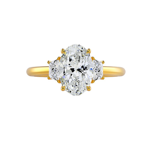 Anello diamante taglio ovale - diamante,
