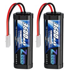 2x Zeee 7,2V 3600mAh Ni-Mh Batteria Battery Pack con Spina Tamiya Ricaricabile