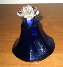 BOCCETTA AMPOLLA ANNABELLA PAVIA CON TAPPO IN VETRO LAVORATO VUOTA - Vintage