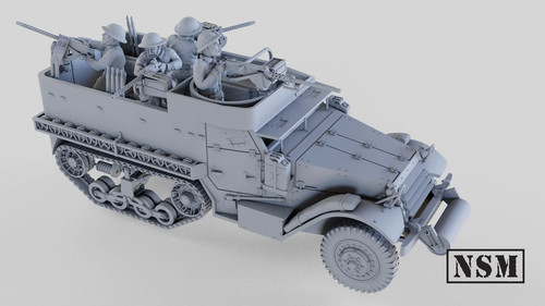 Wwii m5a1 halftrack - us,