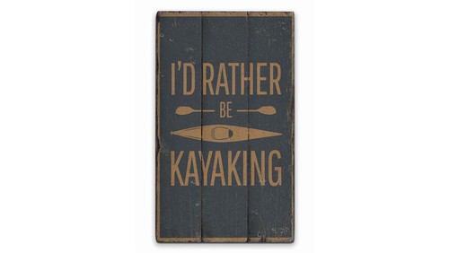 Insegna kayak rustica - insegna,