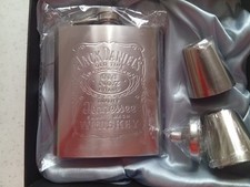 JACK DANIEL'S NO 7 TENNESSEE FIASCHETTA  PER WHISKY ACCIAIO BORRACCIA  SIGILLATA