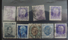 perfin- perfins - perforato- lotto Francobolli Regno d'Italia diversi usati