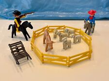Playmobil Vintage Lotto Misto Scena Cowboy/Fattoria
