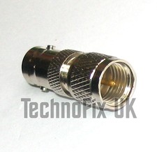 Adattatore BNC femmina a mini UHF maschio (da BNC F a mini UHF M) adatto per Motorola MCS2000