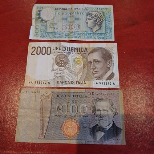 Vecchie banconote italiane - banconote,