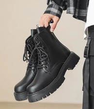 Stivali alti inglesi moto uomo