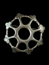 Spilla vintage Kirsti Gulsrud Karasjok Norvegia argento sterling 925 ruota del sole