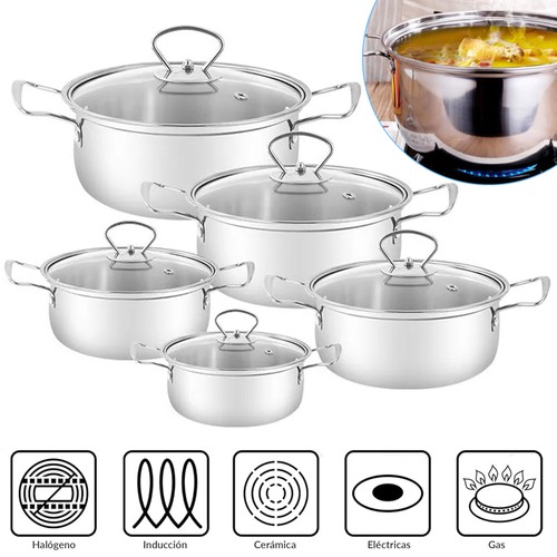 Set pentole acciaio inox - in,